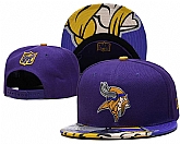 Minnesota Vikings Team Logo Adjustable Hat YD (13),baseball caps,new era cap wholesale,wholesale hats